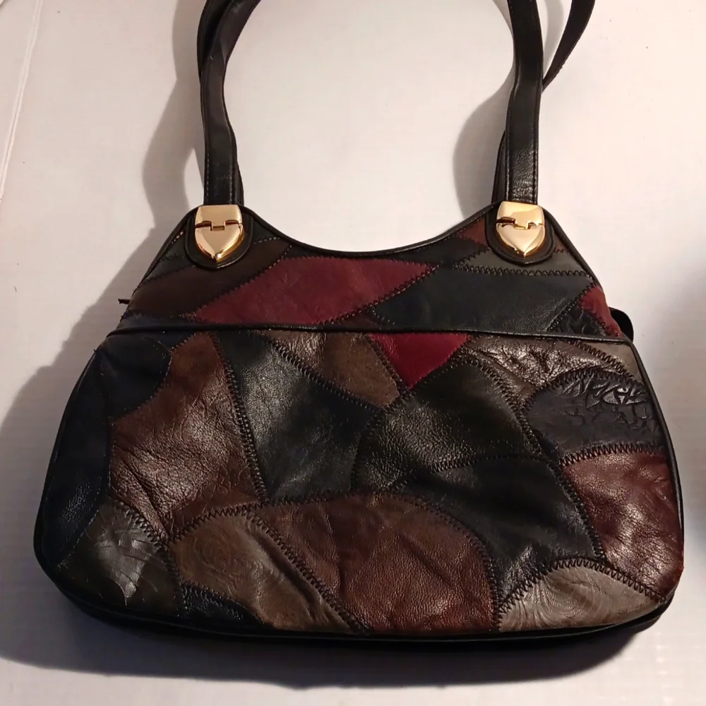 Leather Patchwork Purse